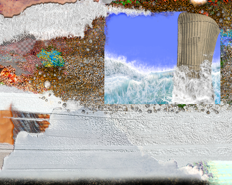 portrait landscape strandstoelen photomontage