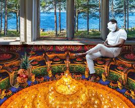 window seat photomontage